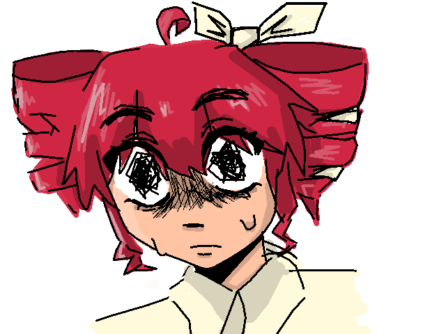 Shake Art Deluxe artwork 6 - Created with PS1 vertex jitter effects Shake Art Deluxe PS1 retro art creation example 6 - vertex jitter drawing